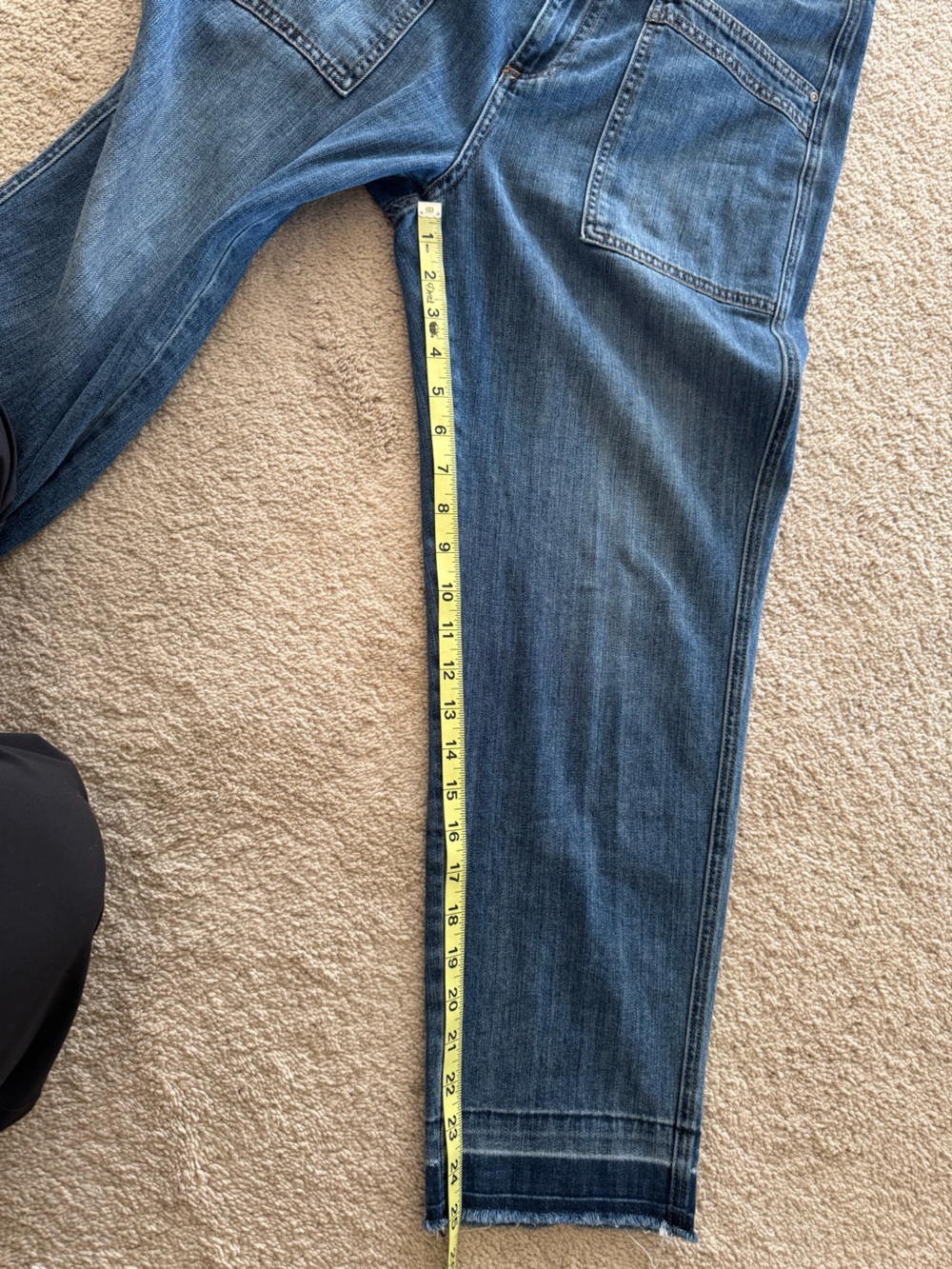 Sundance Relaxed Blue Denim Cropped Jeans- size 8 - Picture 7 of 7